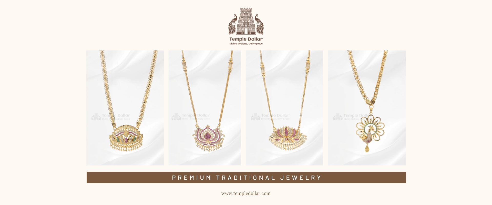 Temple Dollar Chains: The Soul of South Indian Jewelry