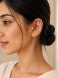 Triple-layered Golden Ear Cuff