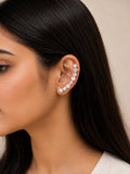 Sparkling Graduated Crystal Curve Ear Crawler