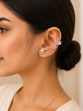 Crystal Silver Ear Cuff