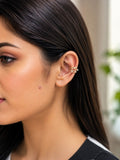 The Artisan Triple-band Crystal Ear Cuff