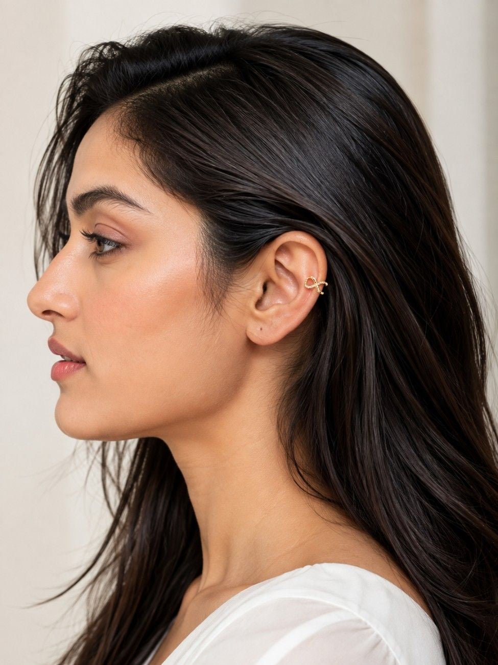 The Infinity Cross Pavé Ear Cuff
