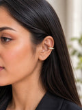 The Wide Triple-row Ear Cuff