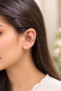 The Twin-row Sculptural Ear Cuff