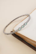 Sea Green AD Studded Cuff Bracelet