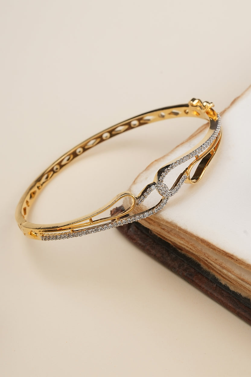 infinity gold plated bracelet