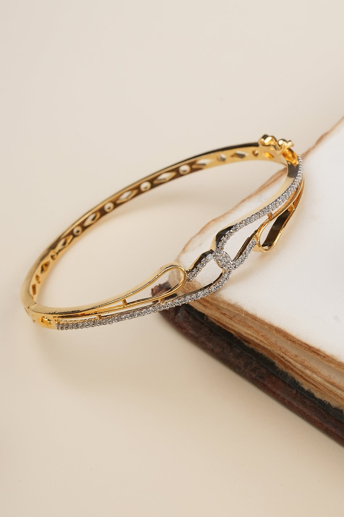 infinity gold plated bracelet