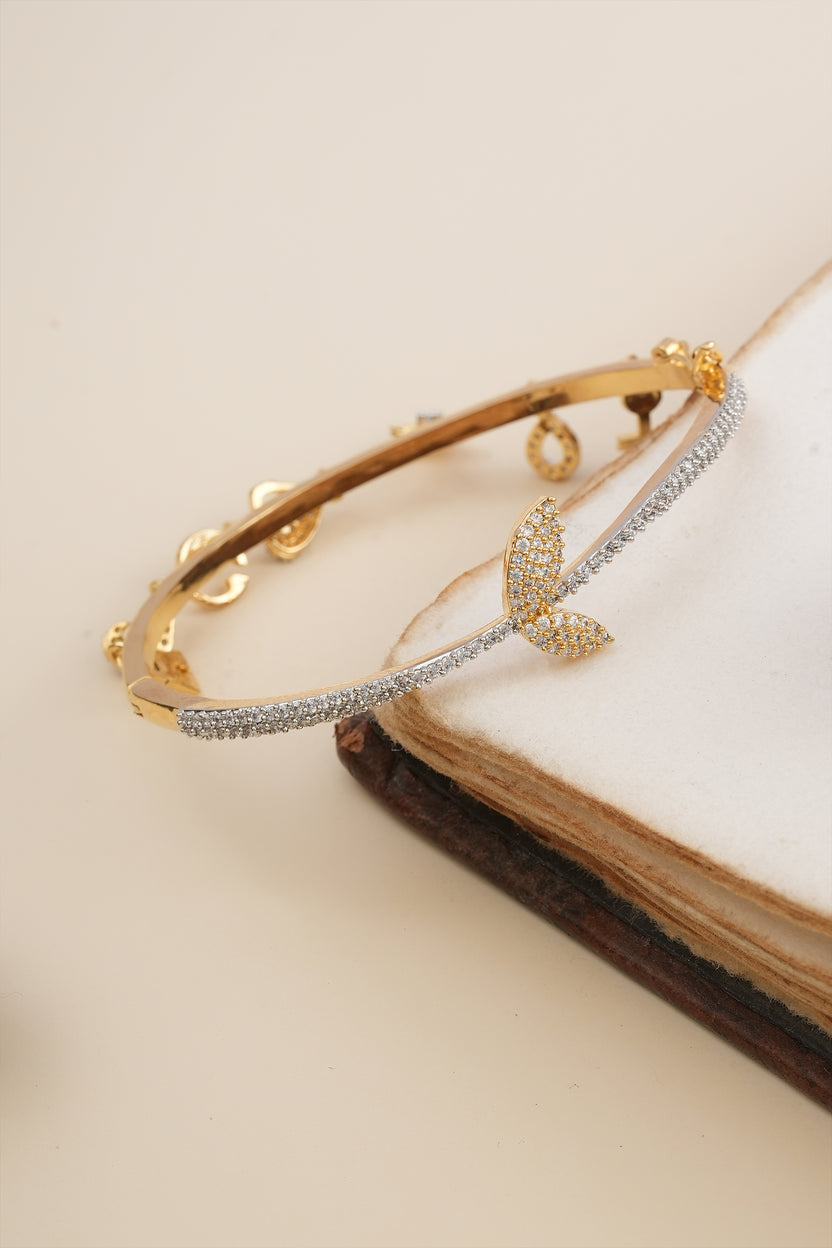 American Diamond Sleek Charm Bracelet
