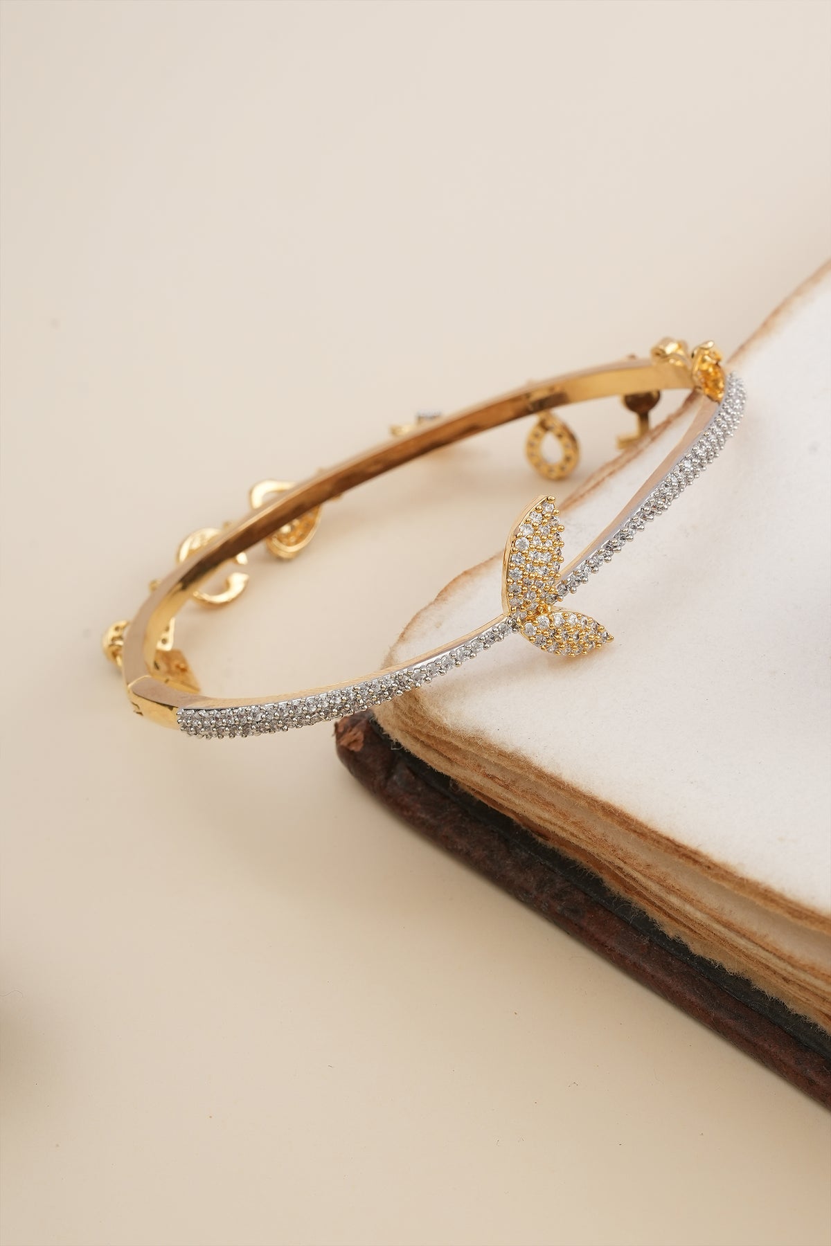 American Diamond Sleek Charm Bracelet