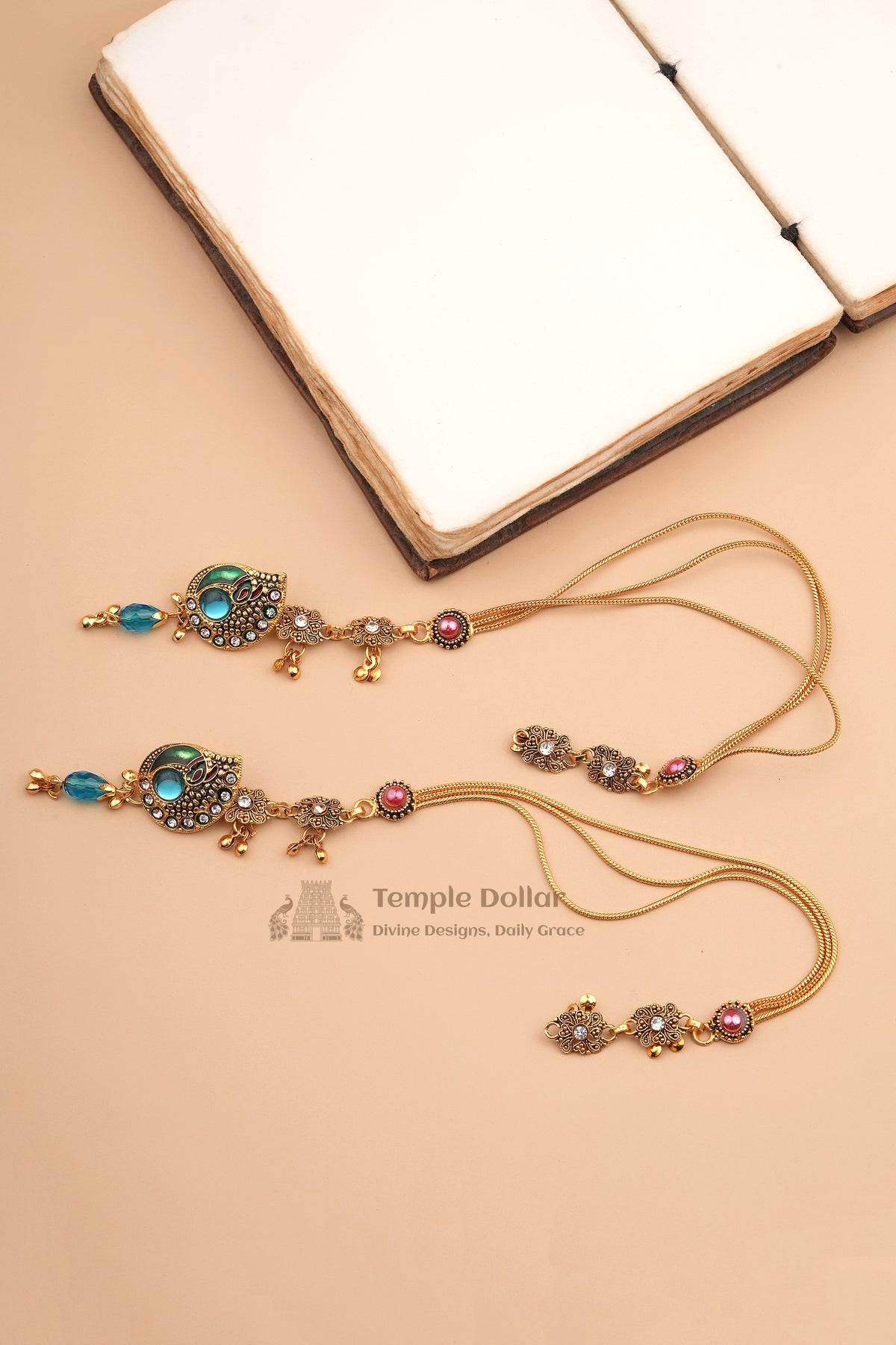 Royal Peacock Statement Anklet