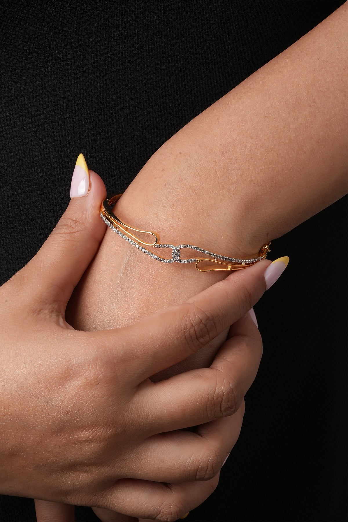 infinity gold plated bracelet