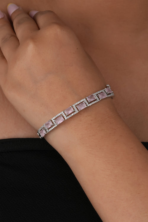 Brass American pink Diamond bracelate