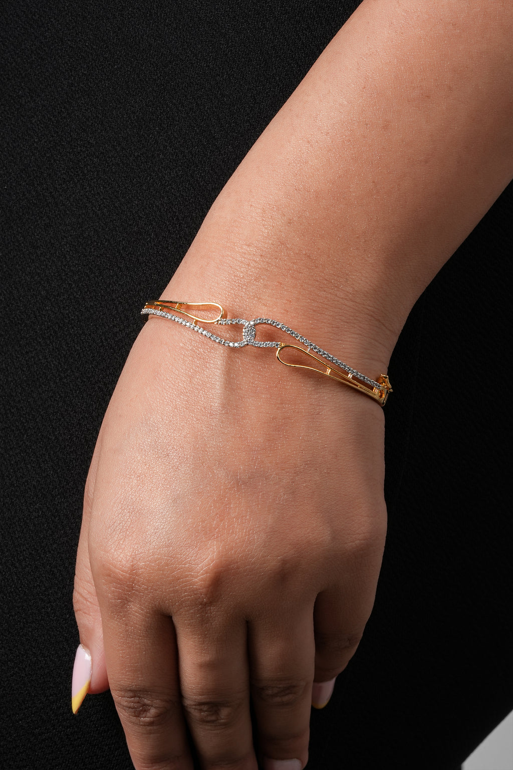 infinity gold plated bracelet