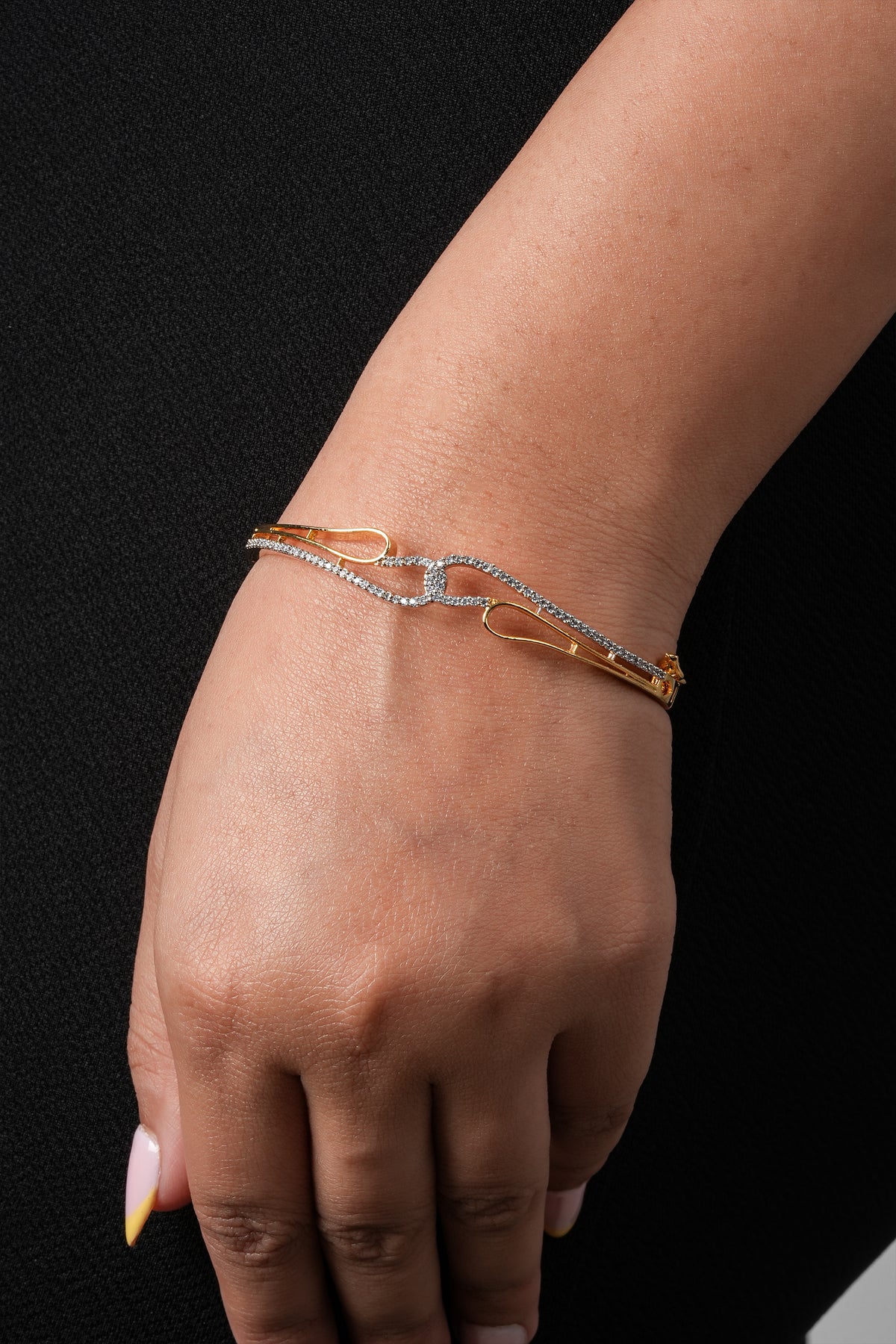 infinity gold plated bracelet
