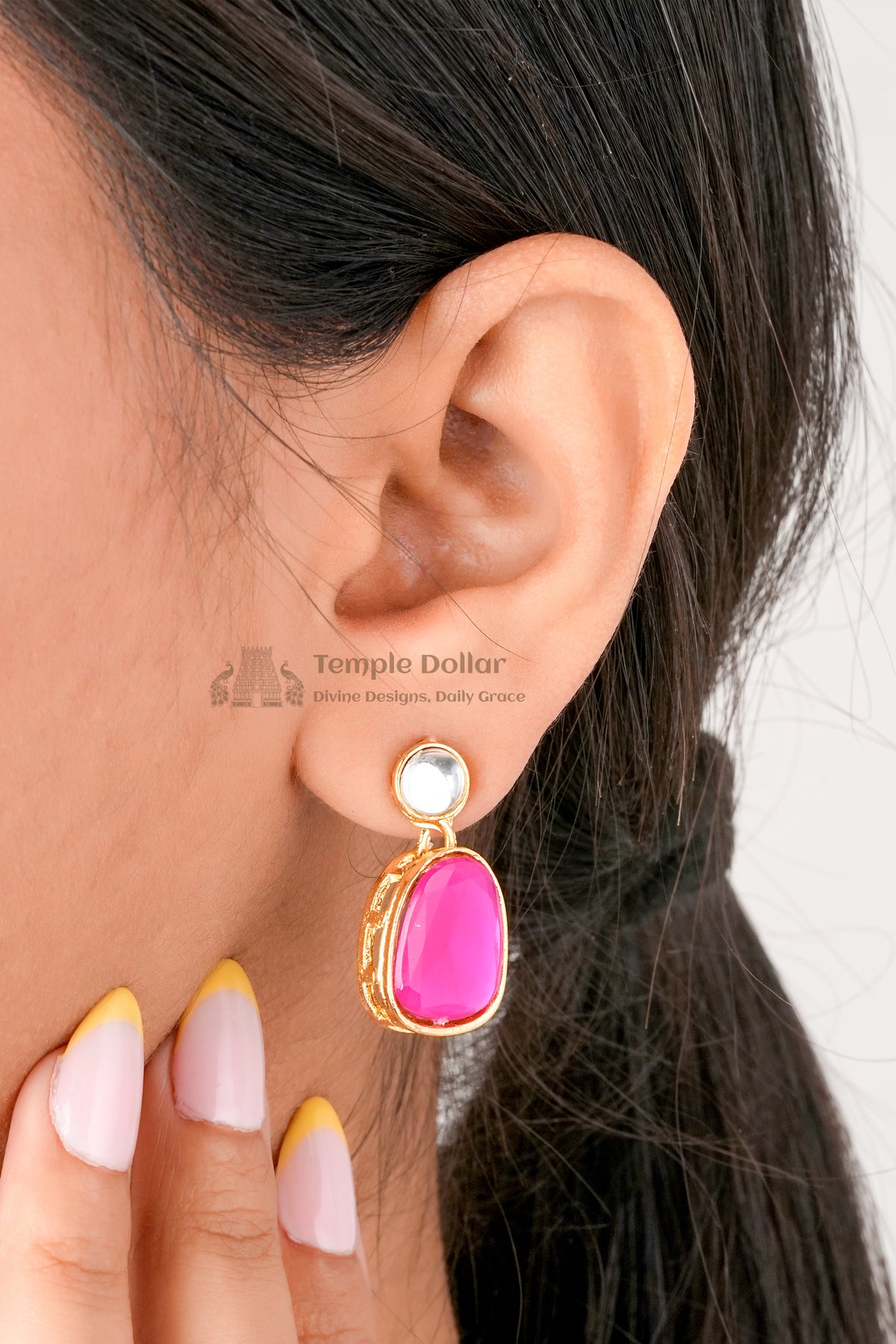 Kundan Floral Fusion Necklace & Earring Set