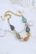 Tumbled Stone Beaded Necklace