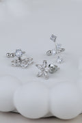 Flower and Leaf Ear Cuff Set
