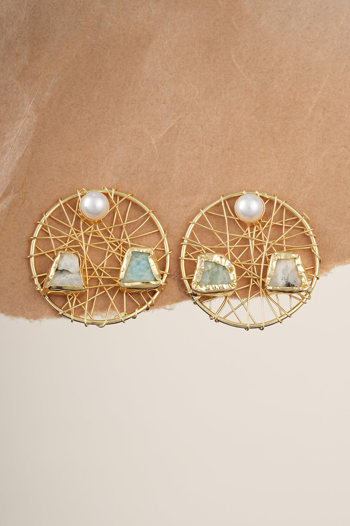 Amazonite Stone Earrings
