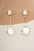 Modern Pearl Orbit Earrings