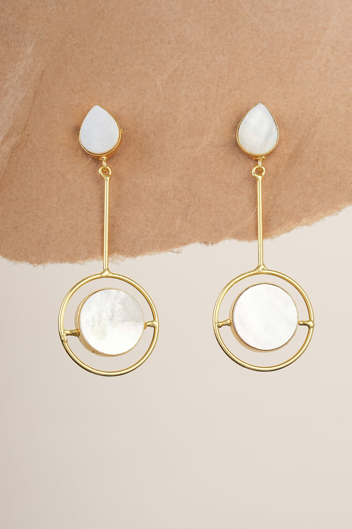 Modern Pearl Orbit Earrings