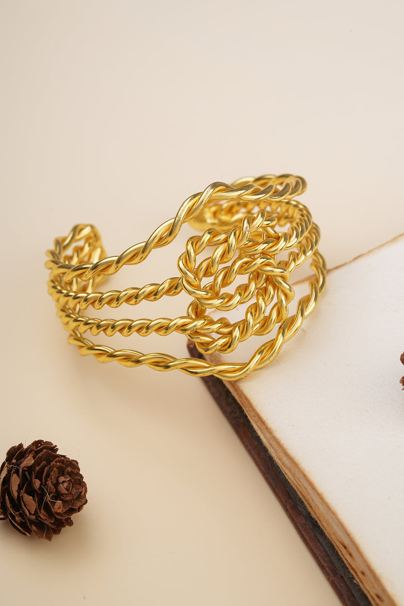 Twisted Wire Knot Cuff