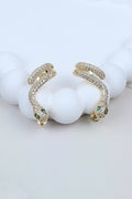 Snake-shaped Golden Ear Cuff