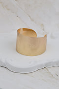 Textured Gold Statement Cuff Bracelet