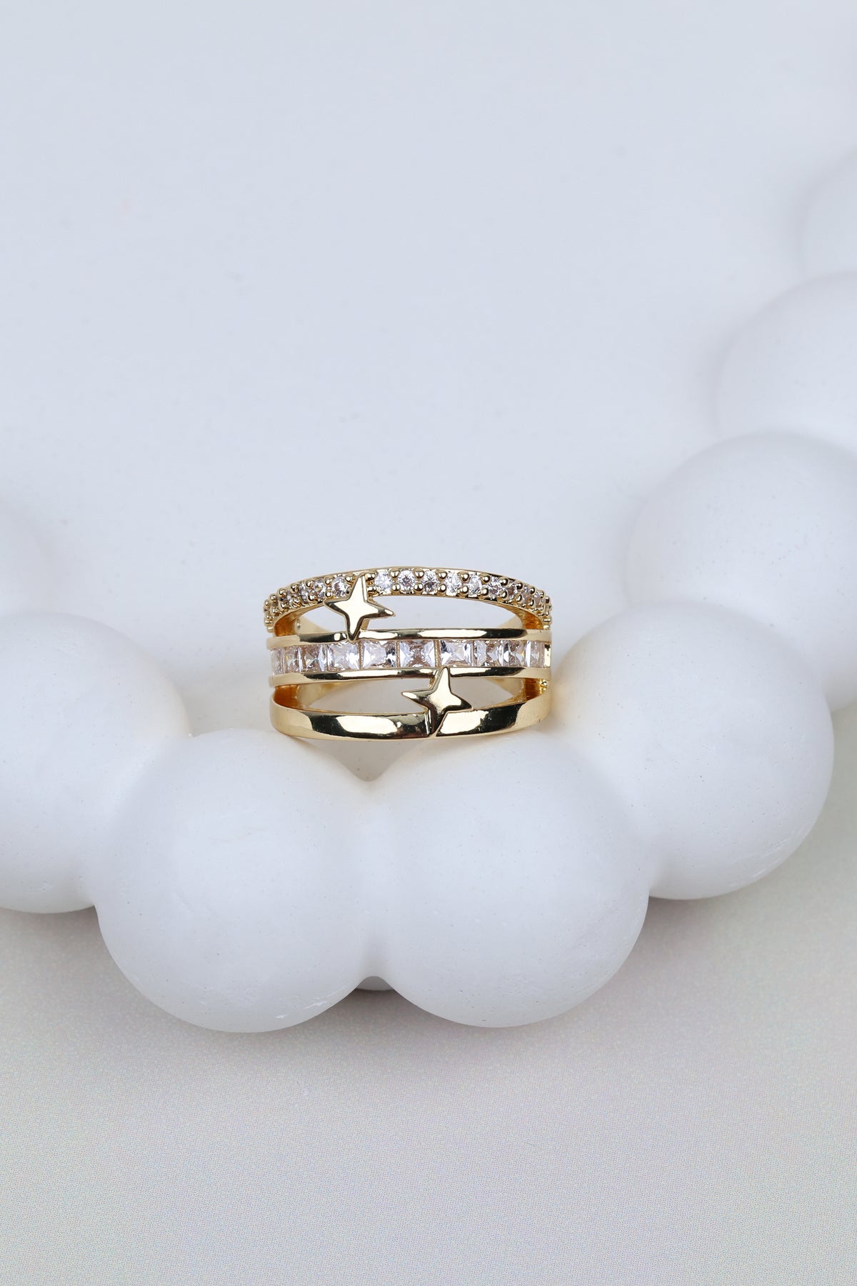 Boho Sparkling Triple-row Ear Cuff