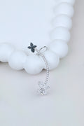 Butterfly Crystal Silver Ear Cuff