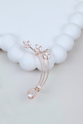 Rose Gold Infinity Bloom Ear Cuff