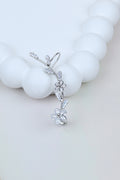 Enchanted Winter Blossom Ear Cuff Silver Flora Wrap