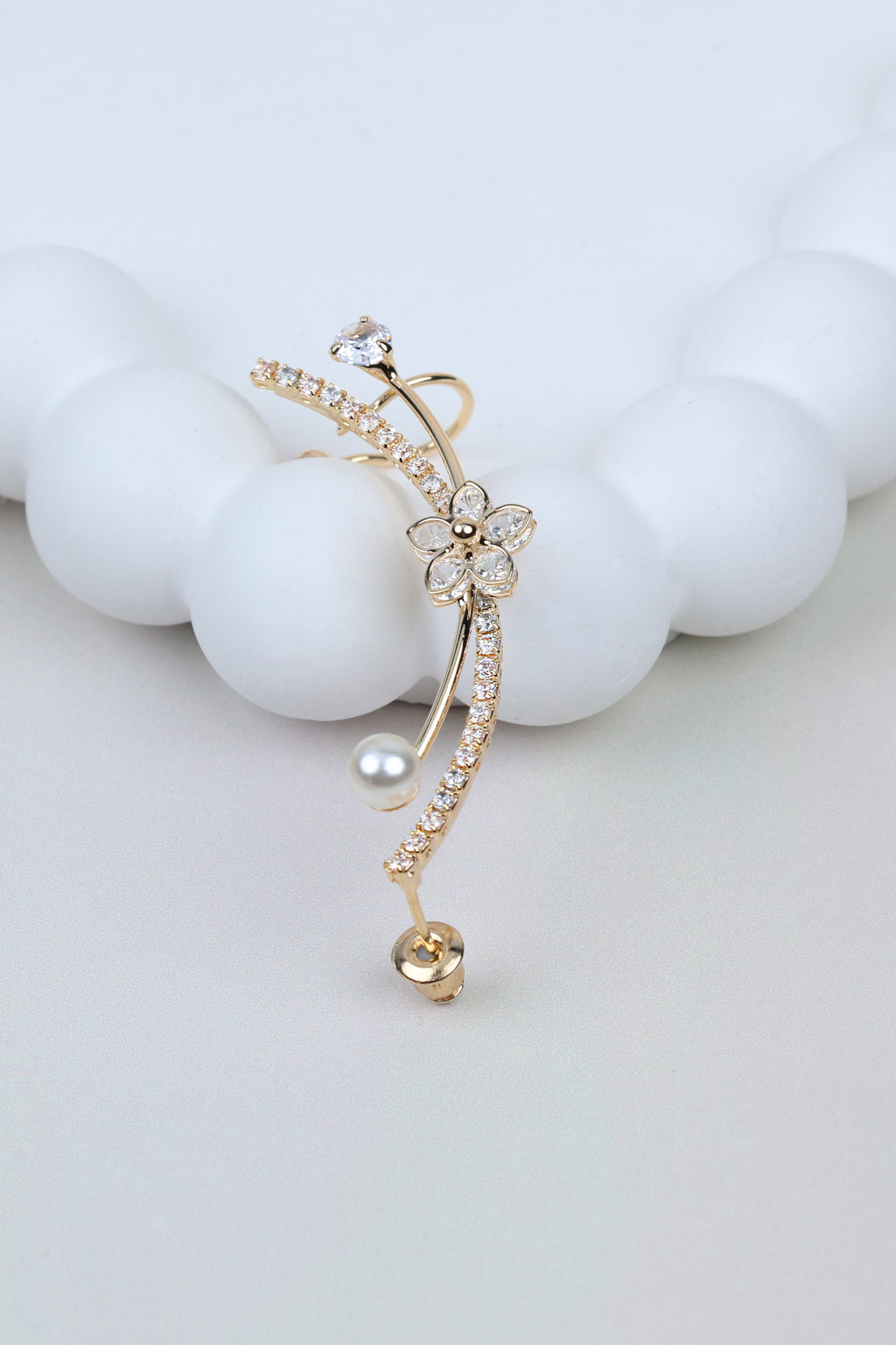Floral Ear Golden Cuff