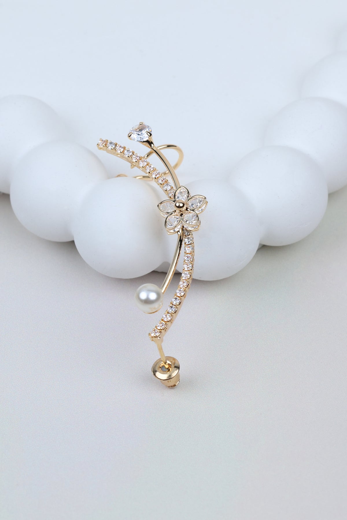 Floral Ear Golden Cuff
