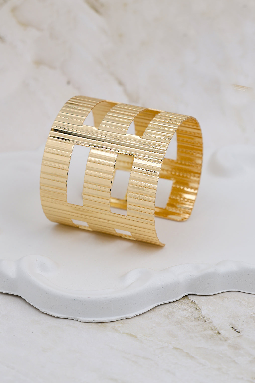 Gold Gladiator Statement Cuff
