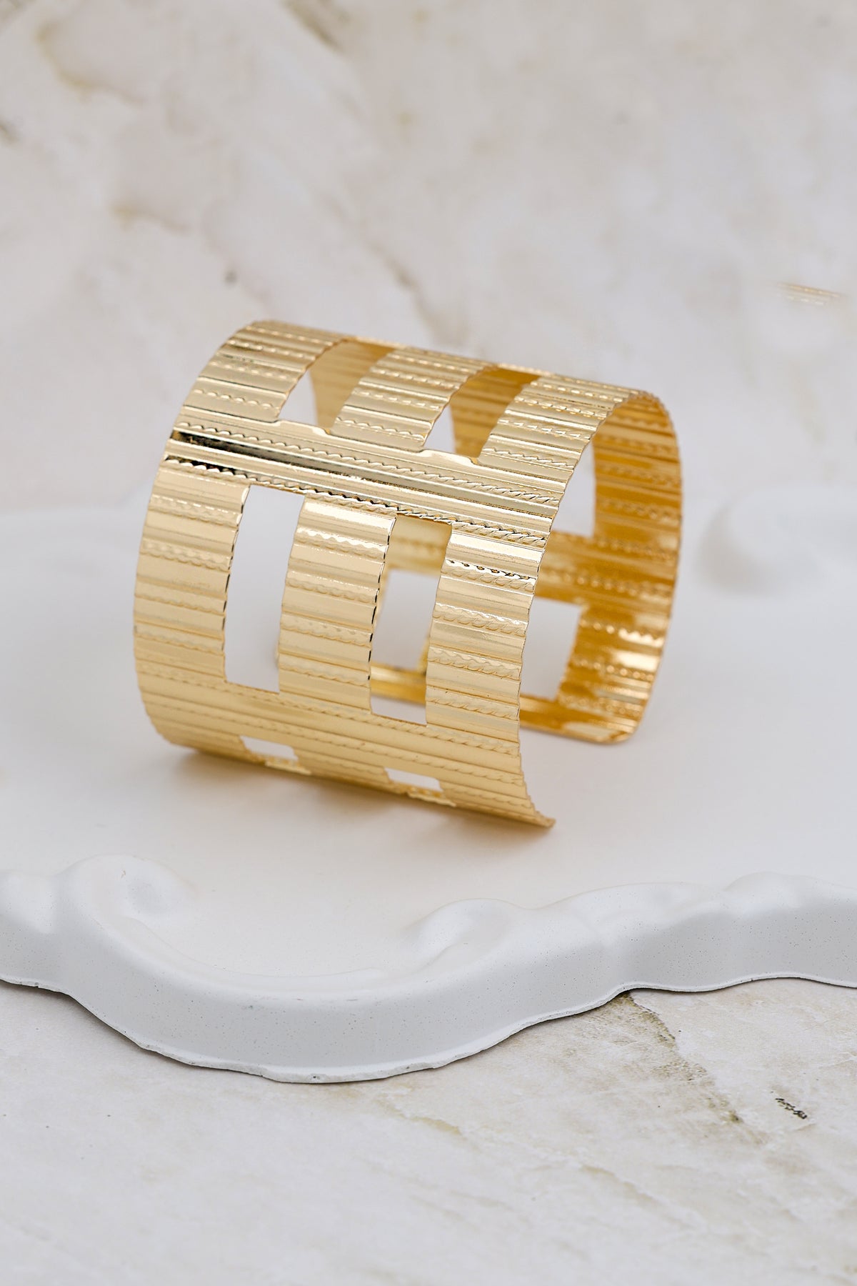 Gold Gladiator Statement Cuff