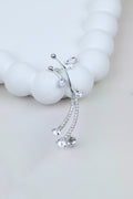 Sparkling Silver-tone Multi-strand Ear Cuff