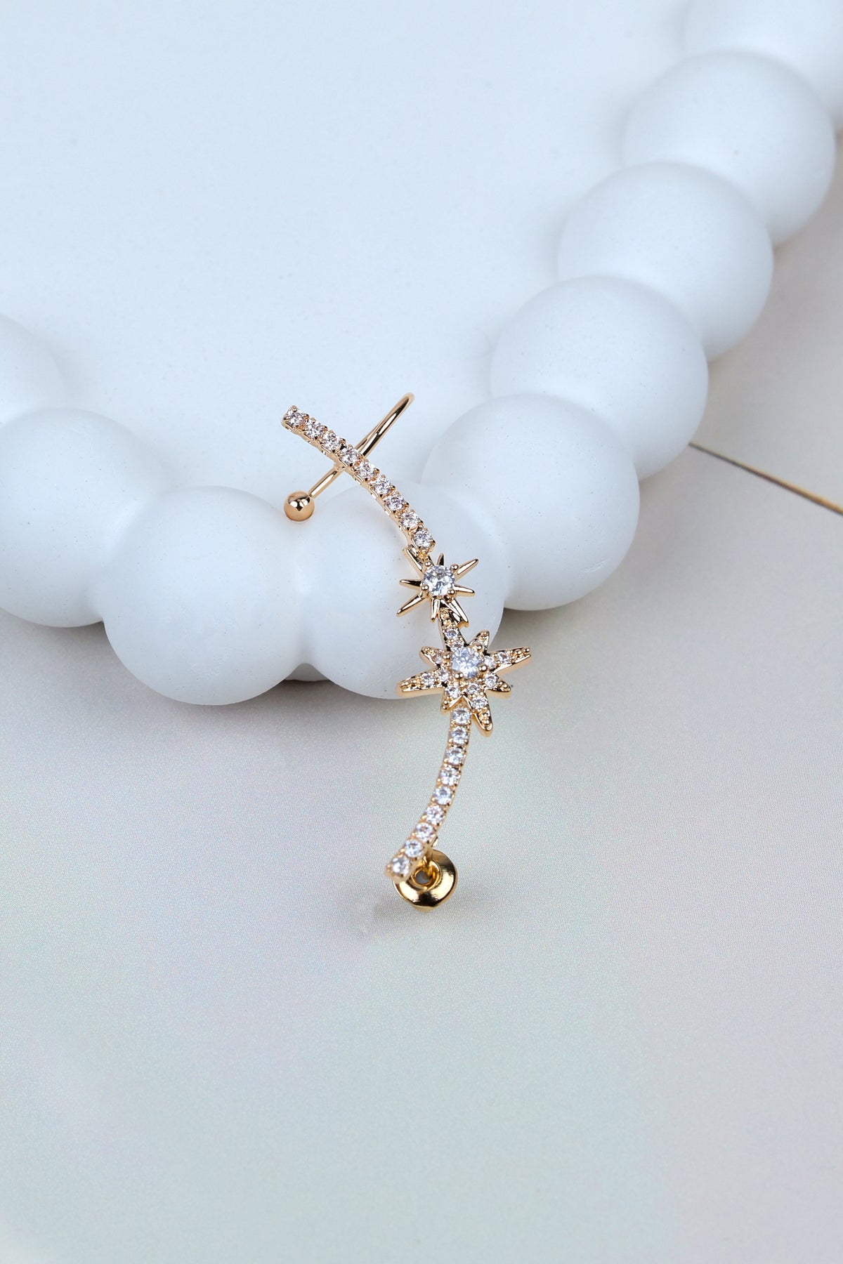 Gold Celestial North Star Ear Cuff