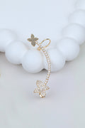 Butterfly Crystal Gold Ear Cuff