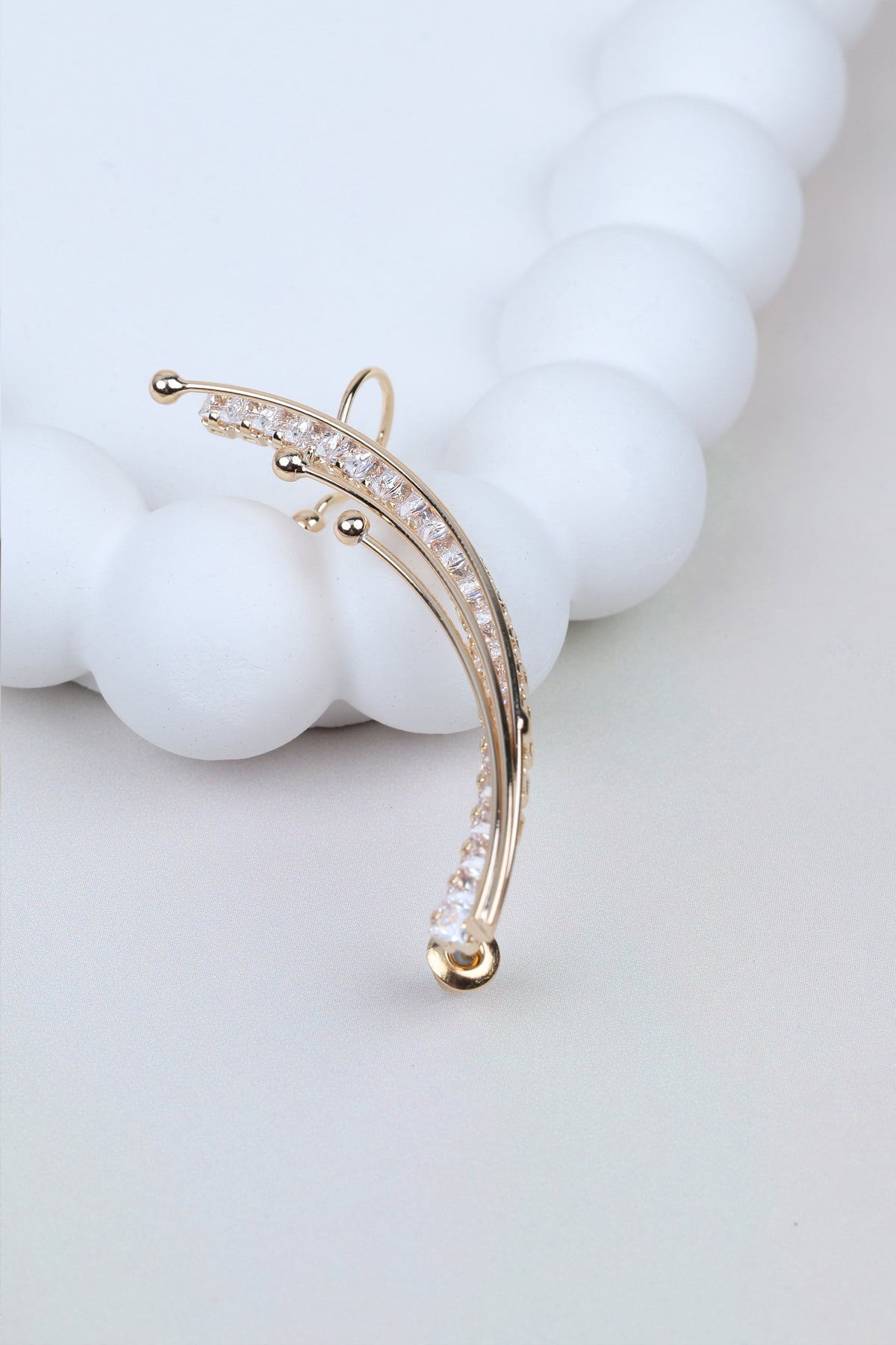 Triple-layered Golden Ear Cuff