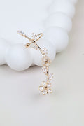 Golden Meadow Crystal Ear Cuff Duo-blossom Vine