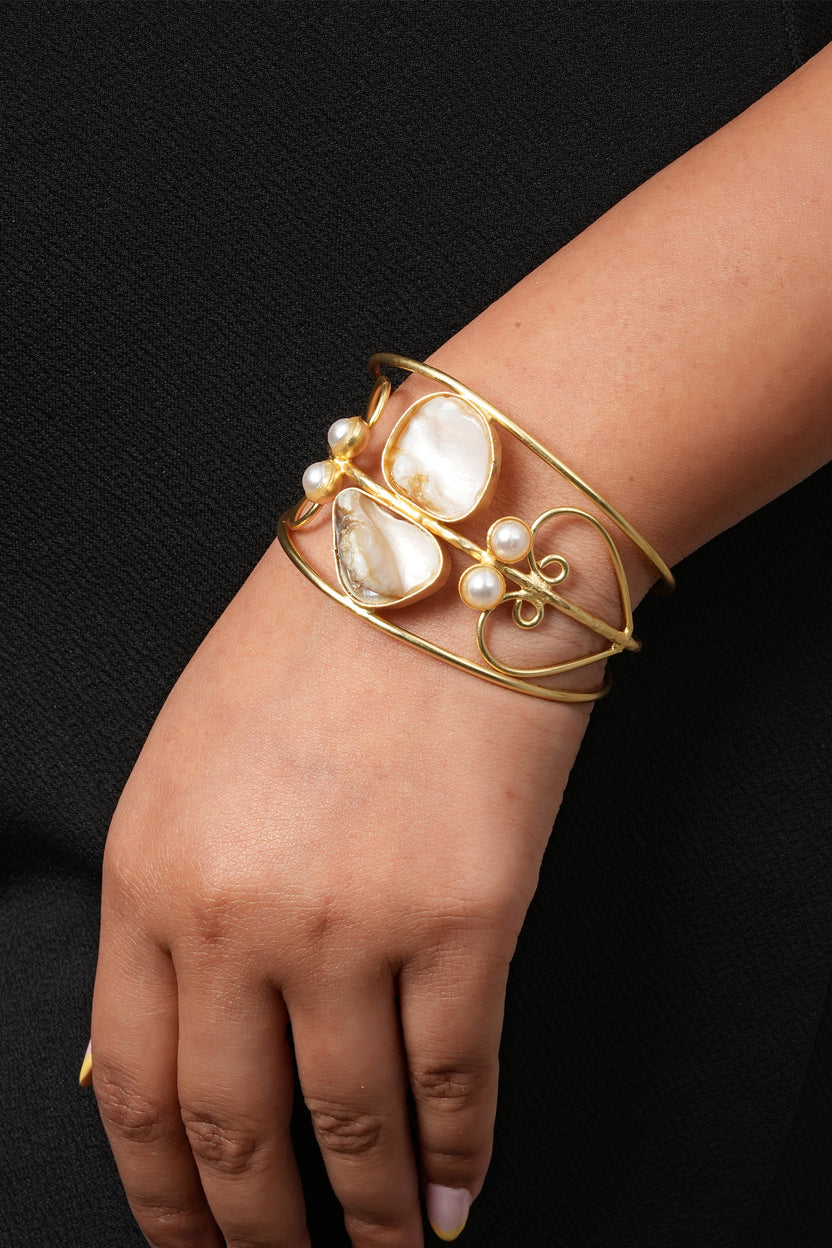 Mother of Pearl Statement Cuff