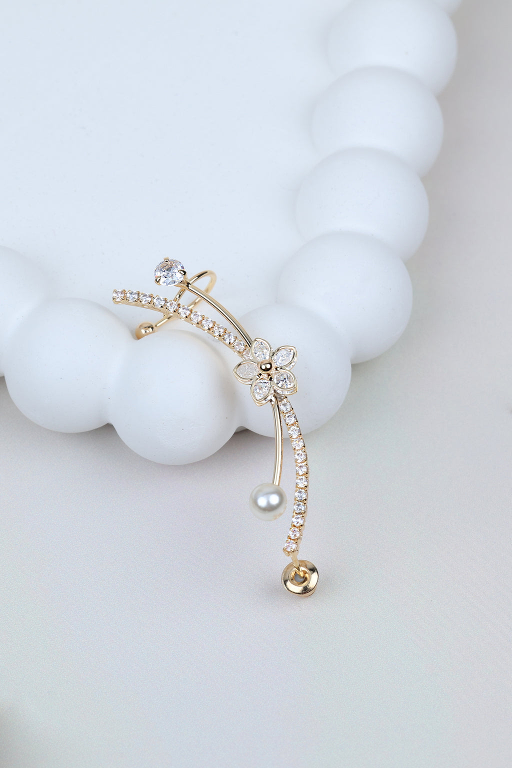 Floral Ear Golden Cuff