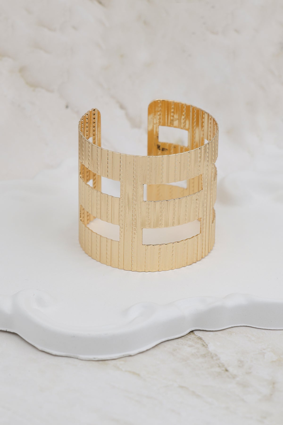 Gold Gladiator Statement Cuff