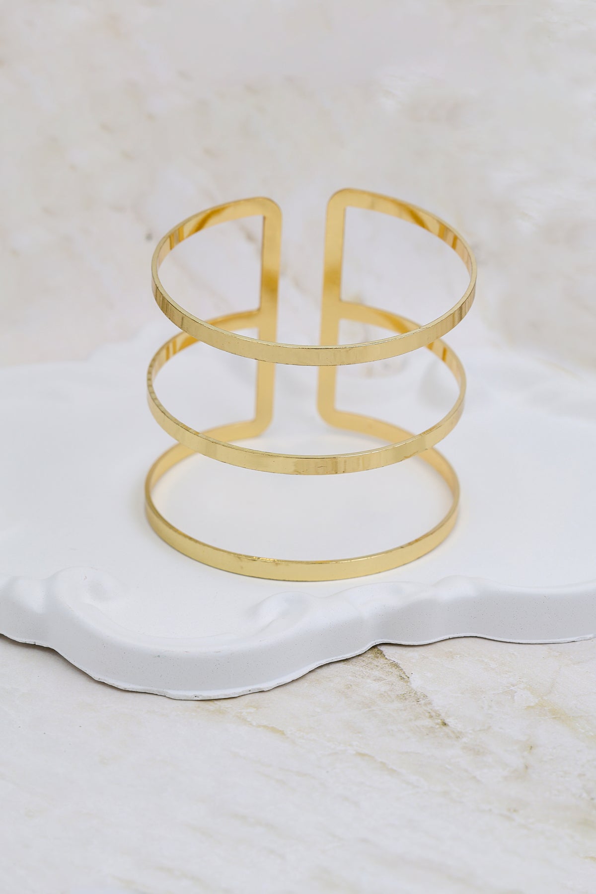 Wide Multi-band Open Statement Cuff