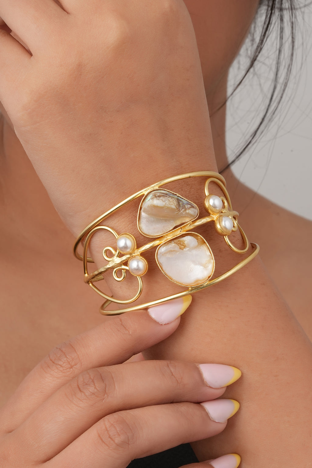 Mother of Pearl Statement Cuff