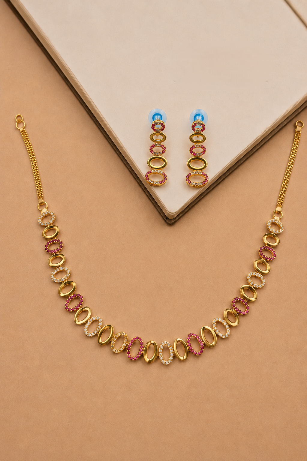 Shimmering Imitation Diamond Jewelry Set for Weddings