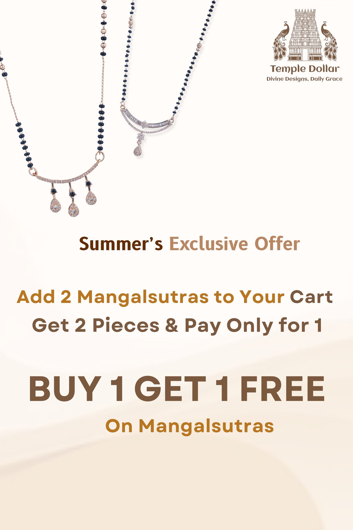 Temple Dollar mangalsutra - in-cart product image