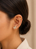 Butterfly Crystal Gold Ear Cuff