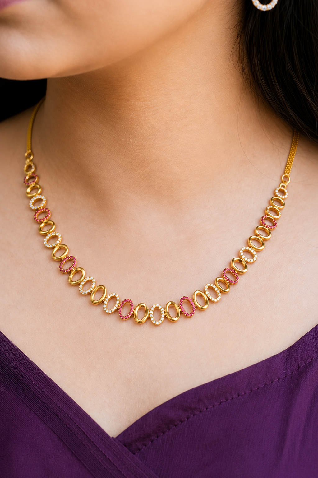 Shimmering Imitation Diamond Jewelry Set for Weddings