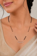 Rose Gold Grace American Diamond Mangalsutra Necklace For Women